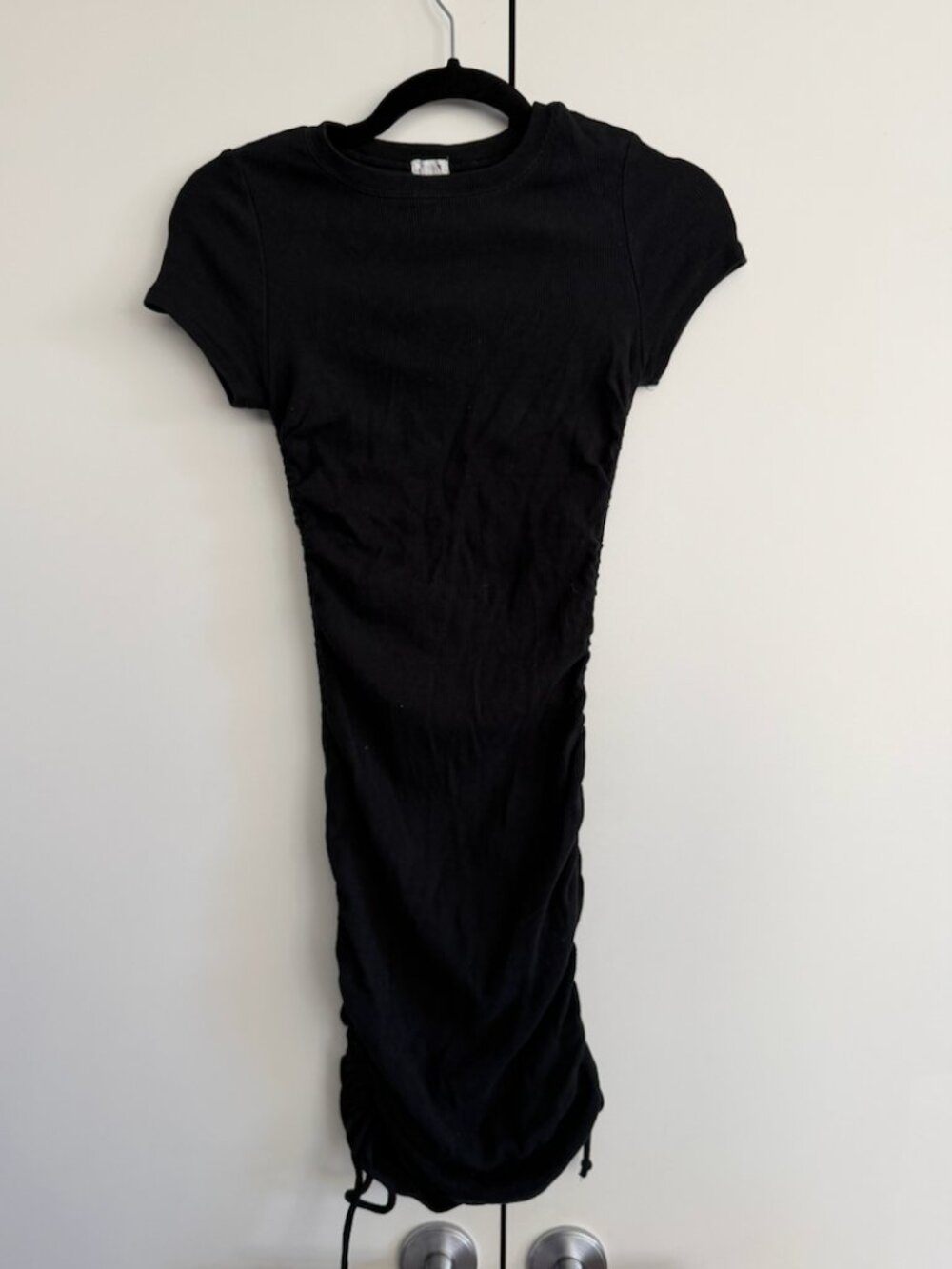 Garage Ruched T Shirt Dress Medium